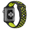 Sport Plus Silicone Band Strap for Apple Watch 38mm / 40mm / 41mm - Black (Yellow)